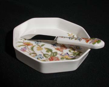 Aynsley Cottage Garden Dish & Knife