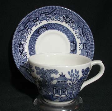 Churchill Willow - Blue Cup & Saucer