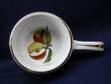 Royal Worcester Evesham Handled Butter Dish