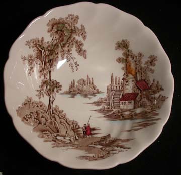 Johnson Brothers The Old Mill - Brown Bowl - Fruit Nappie