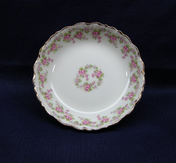 Limoges Bridal Wreath - Scalloped Edge Bowl - Fruit Nappie