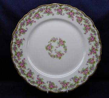 Limoges Bridal Wreath - Scalloped Edge Plate - Dinner