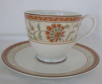 Noritake Autumn Whisper  9330 Cup & Saucer