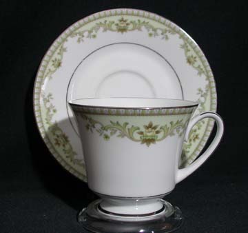 Noritake Raleigh 2487 - Green Cup & Saucer