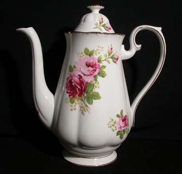 Royal Albert American Beauty Coffee Pot & Lid - Large