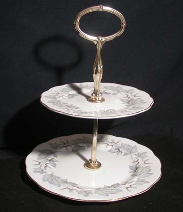 Royal Albert Silver Maple Plate - Serving/2 Tiered