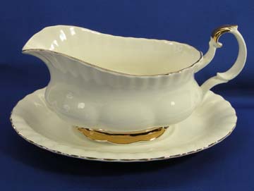 Royal Albert Val Dor Gravy Boat & Underplate