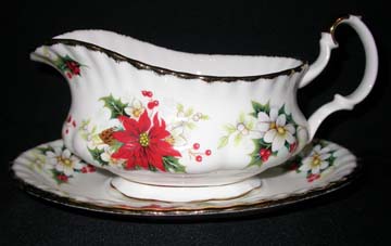 Royal Albert Yuletide Gravy Boat & Underplate