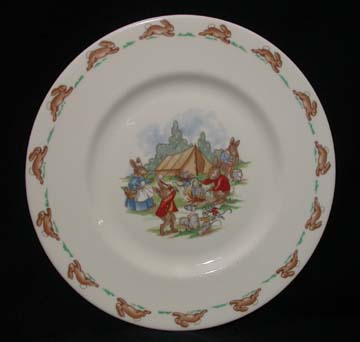 Royal Doulton Bunnykins 21 - Plate - Camp Site