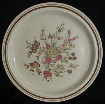 Royal Doulton - Lambethware Gaiety - Brown - LS1014 Plate - Dinner