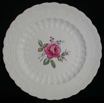 Spode Billingsley Rose Plate - Dinner - Black Mark