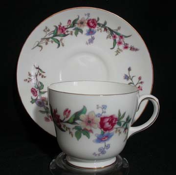 Wedgwood Devon Sprays W4076 Cup & Saucer