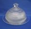 Dominion Glass Company Saguenay - Clear Butter Dish - Covered - Round Base