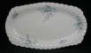 Johnson Brothers Regency - White /Blue Flowers/Grey Leaves/Silver Edge Tray - Sandwich/Large