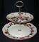 Mason's Christmas Village Plate - Serving/2 Tiered