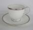 Noritake Rochelle Platinum  4795 Cup & Saucer