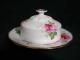 Royal Albert American Beauty Butter Dish - Covered - Round Base