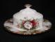 Royal Albert Celebration Butter Dish - Covered - Round Base