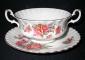Royal Albert Centennial Rose Cream Soup & Saucer Set - Footed