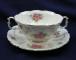Royal Albert Tranquility Cream Soup & Saucer Set - Footed