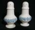 Wedgwood Lavender On Cream Color - Plain Edge Salt & Pepper Set