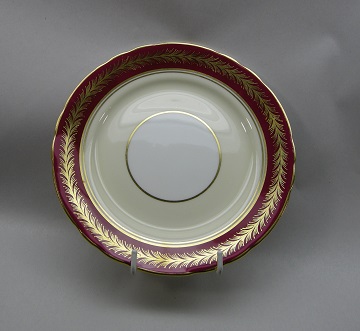 Aynsley Aynsley 1846 Maroon Plate - Bread & Butter