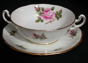 Adderley Carlton Cream Soup & Saucer Set - Footed