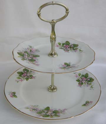 Royal Adderley Mayflower Plate - Serving/2 Tiered