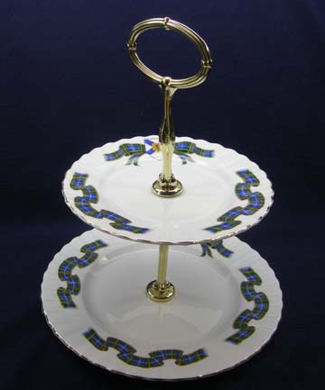 Royal Albert Nova Scotia Tartan Plate - Serving/2 Tiered