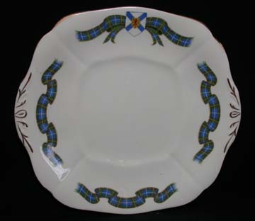 Adderley Nova Scotia Tartan Plate - Cake/Handled