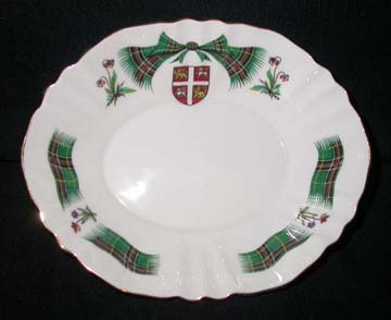 Royal Adderley Newfoundland Tartan Sweet Dish