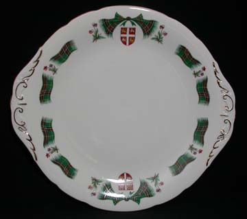 Royal Adderley Newfoundland Tartan Plate - Cake/Handled