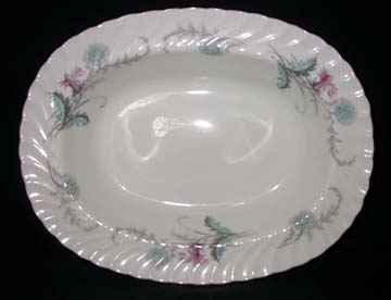 Aynsley Wayside - Swirled Rim - 8180 Vegetable Bowl - Oval