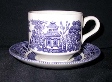 Churchill Willow - Blue Cup & Saucer