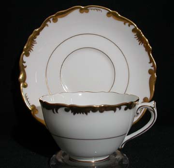 Coalport Admiral - Gold - 9359 Cup & Saucer