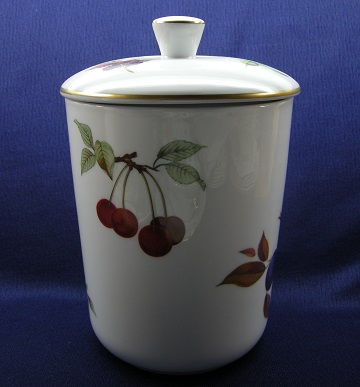 Royal Worcester Evesham Cannister