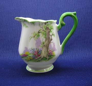 Royal Albert Greenwood Tree - Green Trim Creamer - Small