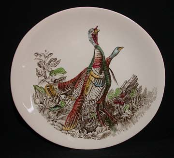 Johnson Brothers Game Birds Plate - Wild Turkey