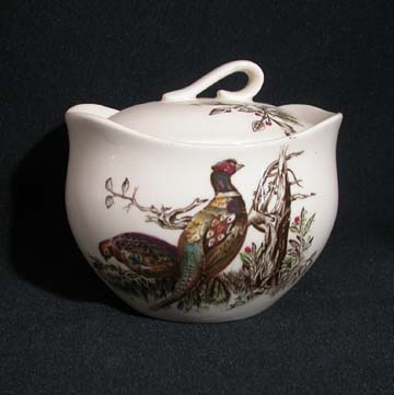 Johnson Brothers Game Birds Sugar Bowl & Lid - Pheasant