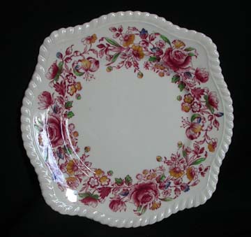 Johnson Brothers - Windsorware Margaret Rose - Pink - Multicolor Plate - Salad