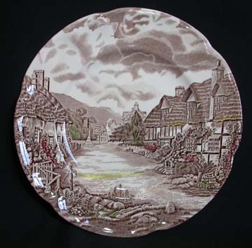 Johnson Brothers Olde English Countryside - Brown/Multicolor Plate - Dinner