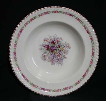 Johnson Brothers Queens Bouquet Bowl - Soup/Rim