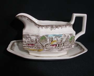 Kensington Staffords Shakespeares Sonnets R2815 Gravy Boat & Underplate