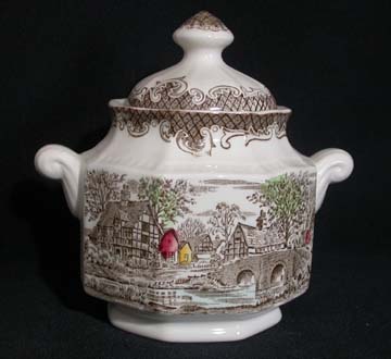 Kensington Staffords Shakespeares Sonnets R2815 Sugar Bowl & Lid