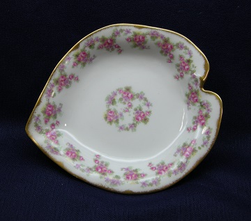 Limoges Bridal Wreath - Scalloped Edge Leaf Dish