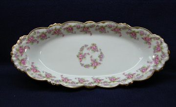 Limoges Bridal Wreath - Scalloped Edge Tray