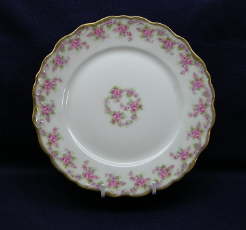 Limoges Bridal Wreath - Scalloped Edge Plate - Luncheon