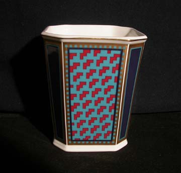 Minton Fair Isle Blue Vase