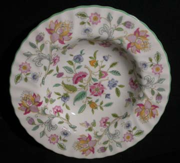 Minton Haddon Hall - Green Edge - B1451 Bowl - Soup/Rim