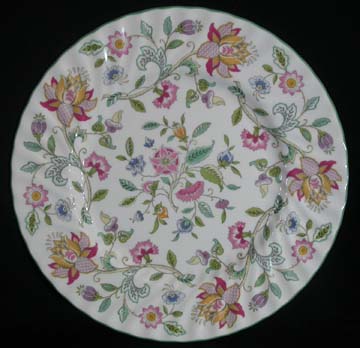 Minton Haddon Hall - Green Edge - B1451 Plate - Dinner